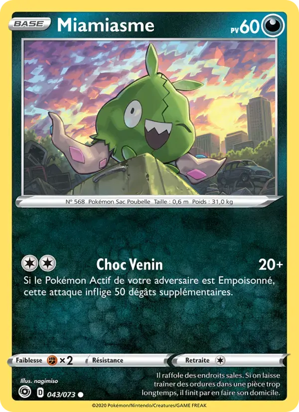 Carte Pokémon Miamiasme #43 — La Voie du Maître