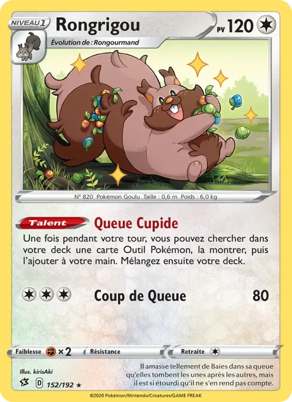Carte Pokémon Rongrigou #152 — Clash des Rebelles