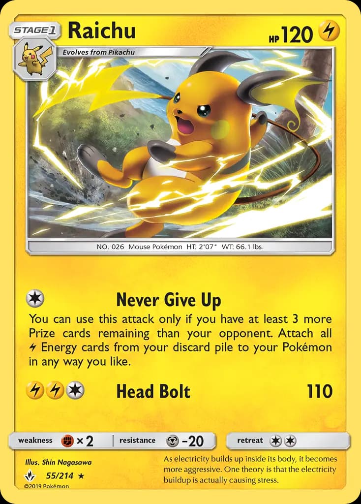 Raichu #55 — Unbroken Bonds