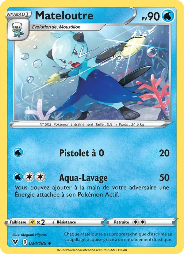 Carte Pokémon Mateloutre #34 — Voltage Éclatant