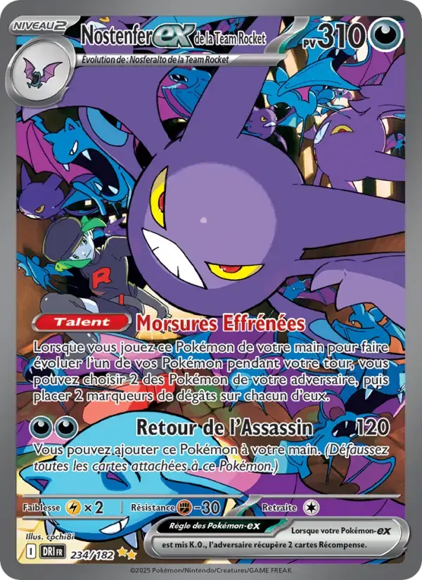 Carte Pokémon Nostenfer-ex de la Team Rocket #234 — Rivalités Destinées