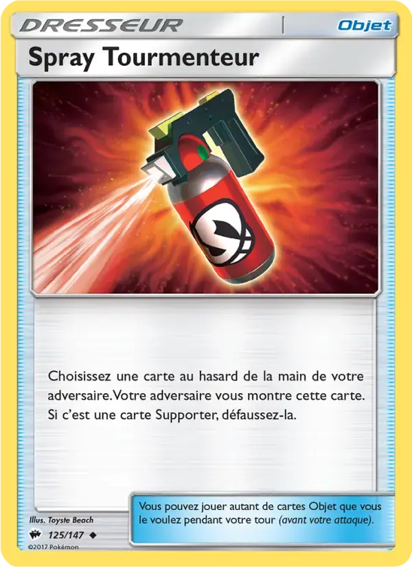 Carte Pokémon Spray Tourmenteur #125 — Ombres Ardentes