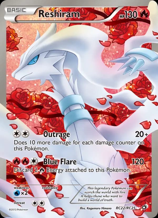 Reshiram #RC22 — Legendary Treasures