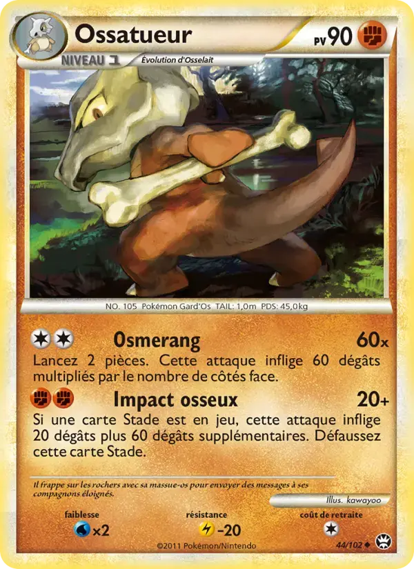 Carte Pokémon Ossatueur #44 — Triomphe