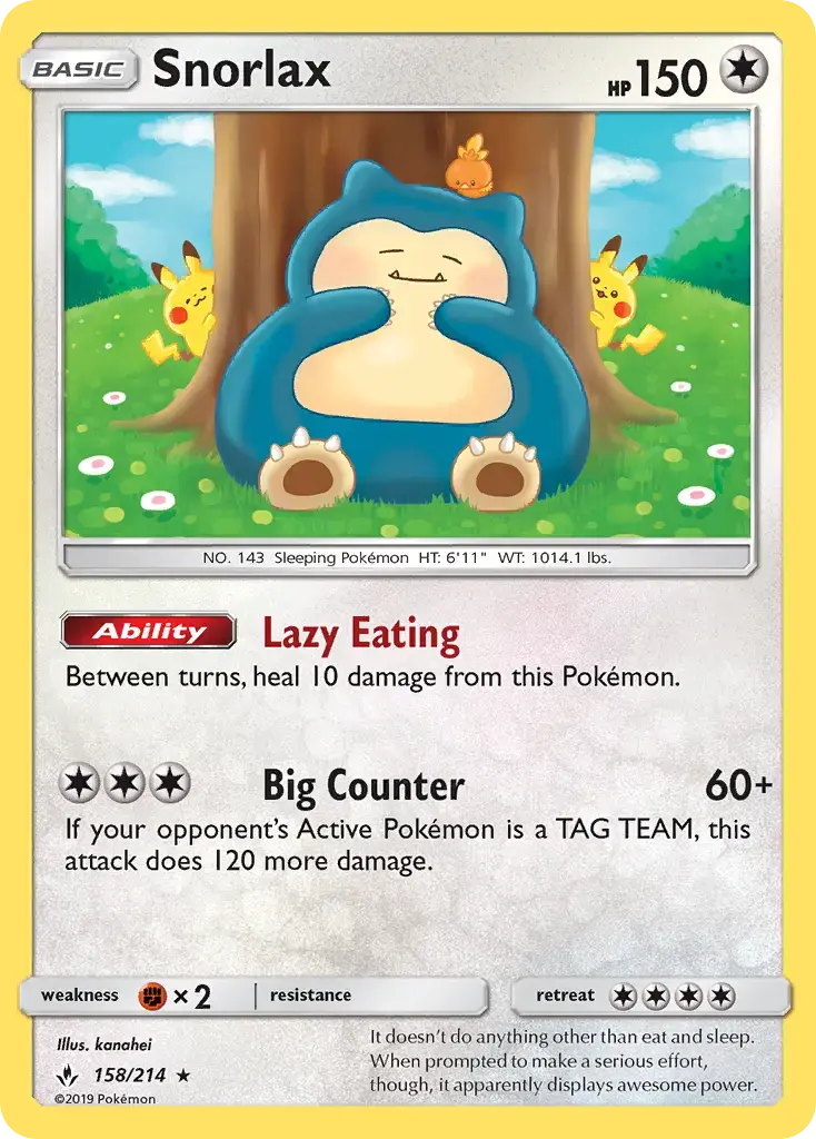 Snorlax #158 — Unbroken Bonds