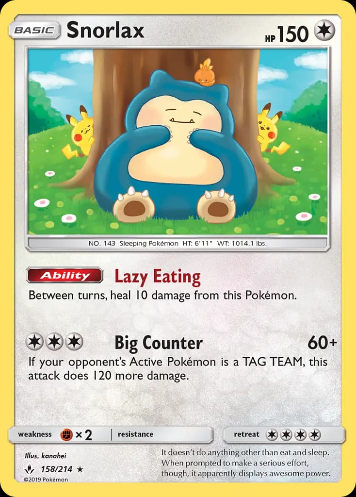 Snorlax #158 — Unbroken Bonds