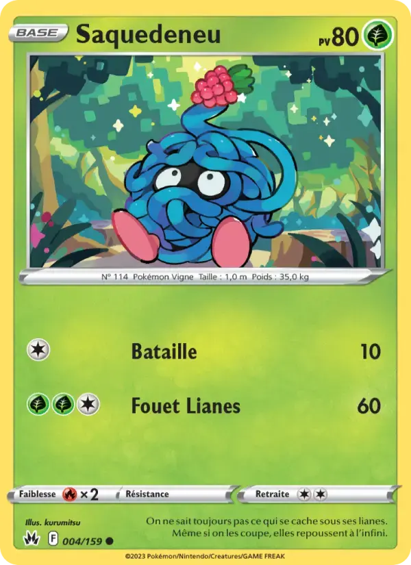 Carte Pokémon Saquedeneu #004 — Zénith Suprême