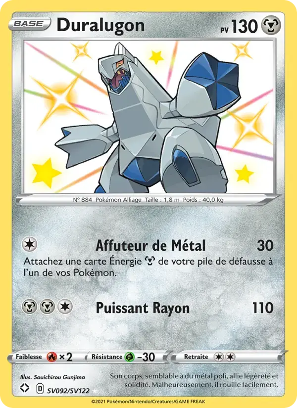 Carte Pokémon Duralugon #SV092 — Destinées Radieuses