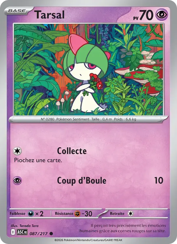 Carte Pokémon Tarsal #087 — Héros Transcendants