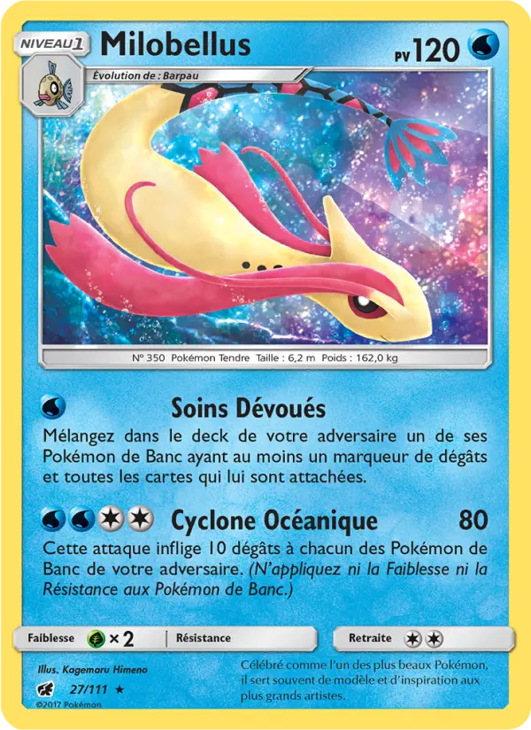 Carte Pokémon Milobellus #27 — Invasion Carmin