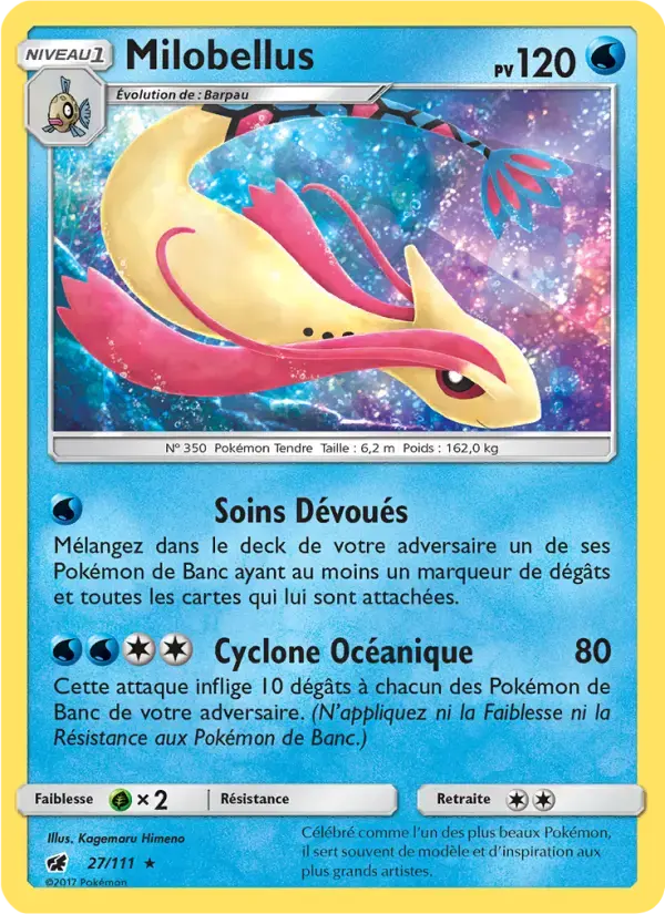 Carte Pokémon Milobellus #27 — Invasion Carmin