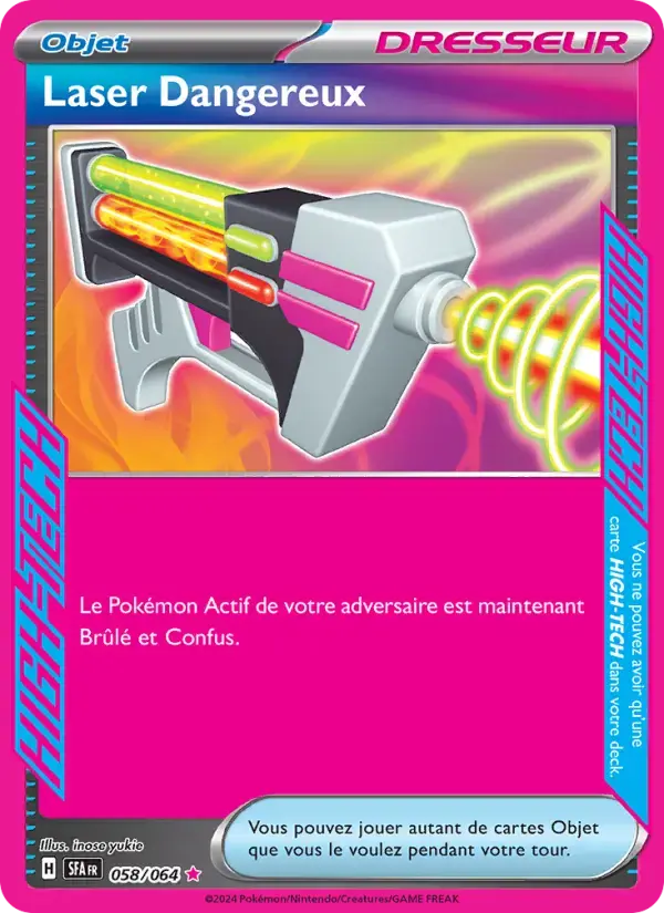 Carte Pokémon Laser Dangereux #058 — Fable Nébuleuse
