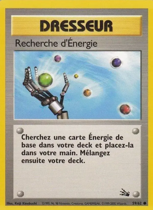 Carte Pokémon Recherche d'Énergie #59 — Fossile