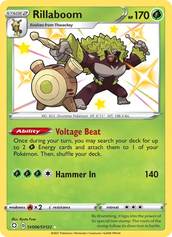 Rillaboom #SV006 — Shining Fates