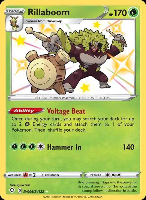 Rillaboom #SV006 — Shining Fates