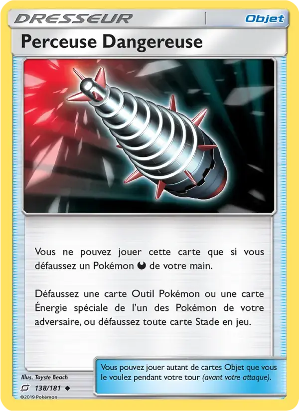Carte Pokémon Perceuse Dangereuse #138 — Duo de Choc