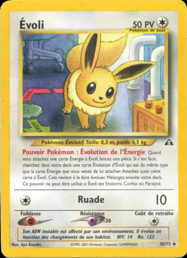 Carte Pokémon Évoli #38 — Neo Discovery