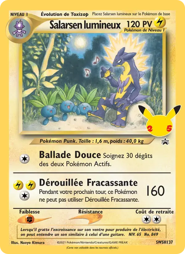 Carte Pokémon Salarsen lumineux #SWSH137 — Promos Épée et Bouclier