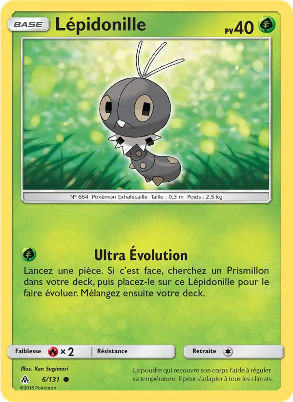 Carte Pokémon Lépidonille #6 — Lumière Interdite