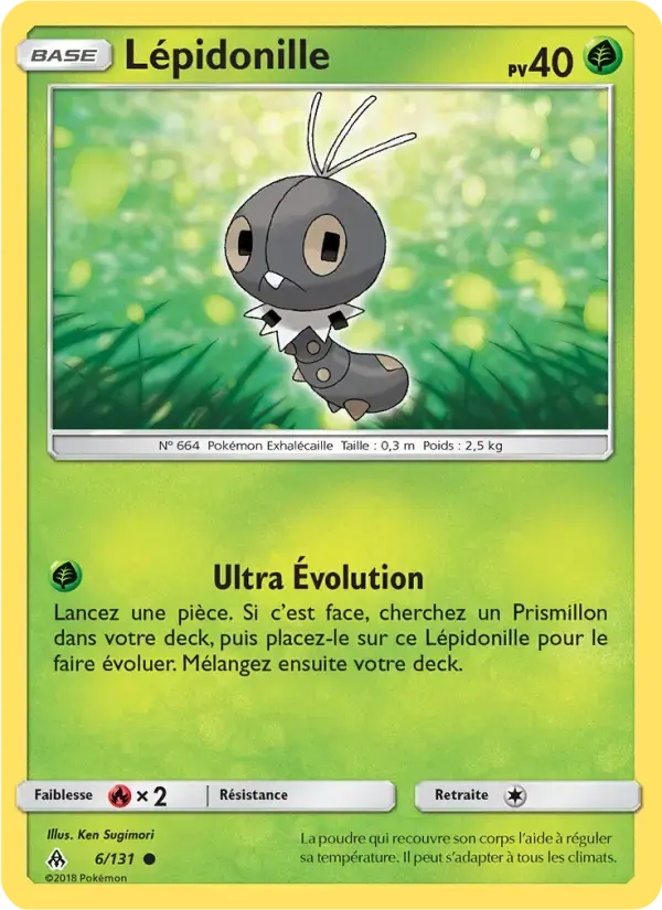 Carte Pokémon Lépidonille #6 — Lumière Interdite