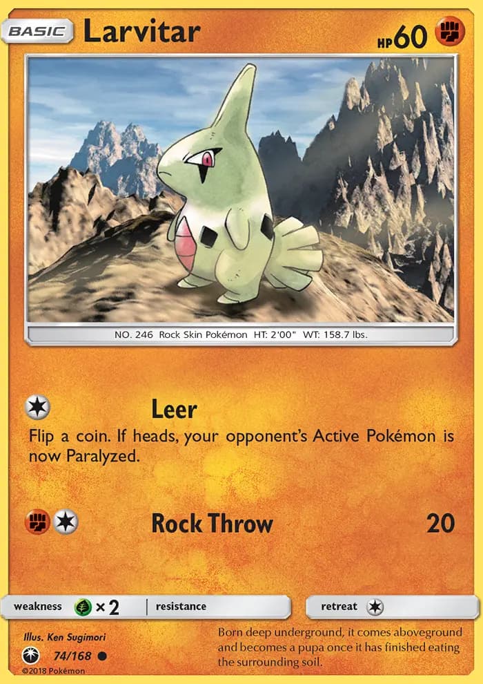 Larvitar #74 — Celestial Storm