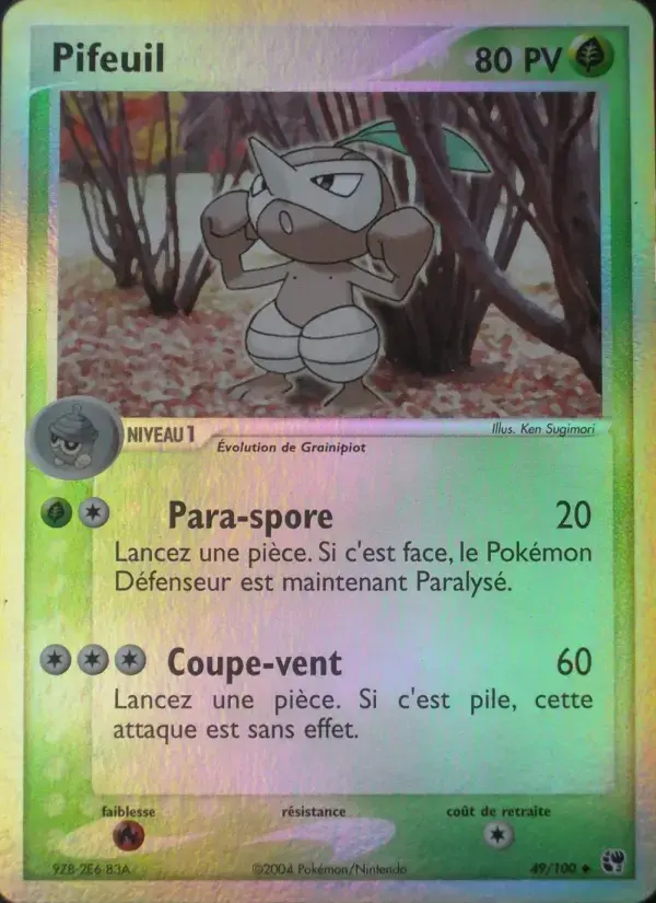 Carte Pokémon Pifeuil #49 — Tempête de Sable