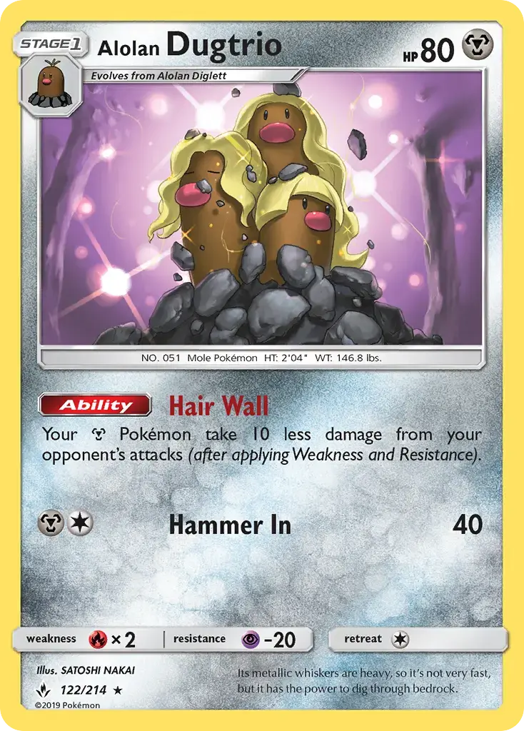 Alolan Dugtrio #122 — Unbroken Bonds