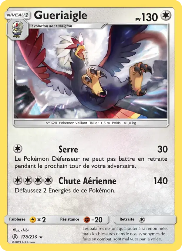 Carte Pokémon Gueriaigle #178 — Éclipse Cosmique
