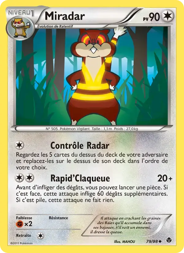 Carte Pokémon Miradar #79 — Pouvoirs Émergents