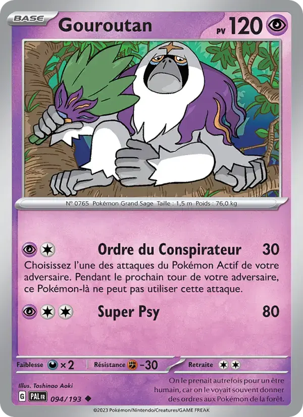 Carte Pokémon Gouroutan #094 — Évolutions à Paldea