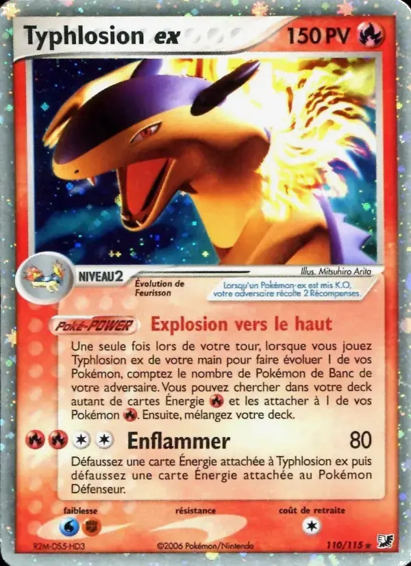 Carte Pokémon Typhlosion ex #110 — Forces Cachées