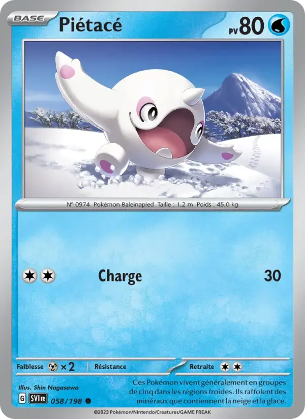 Carte Pokémon Piétacé #058 — Écarlate et Violet