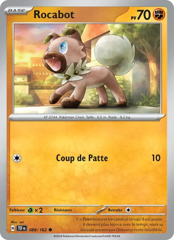 Carte Pokémon Rocabot #089 — Forces Temporelles