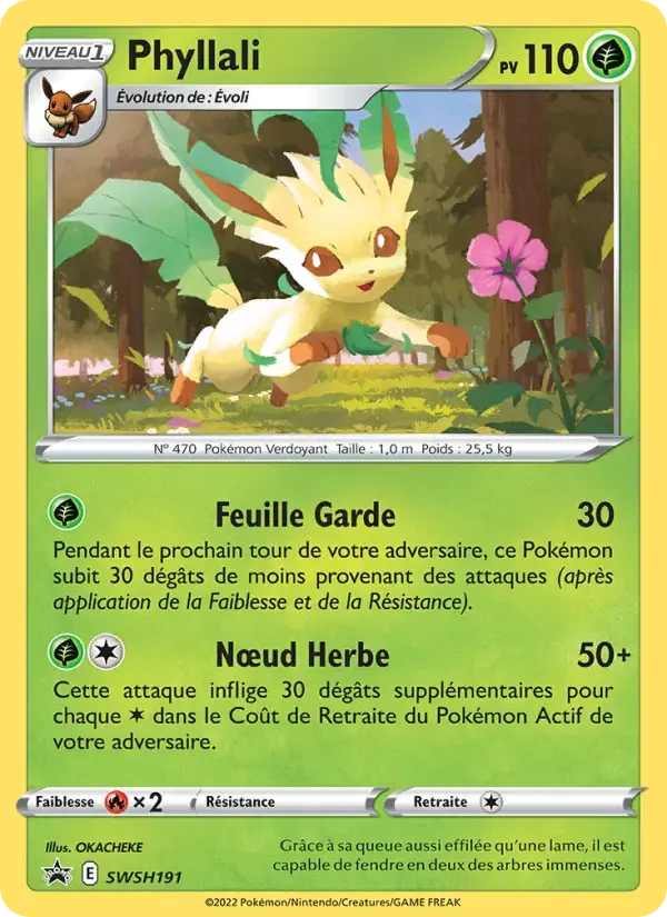 Carte Pokémon Phyllali #SWSH191 — Promos Épée et Bouclier