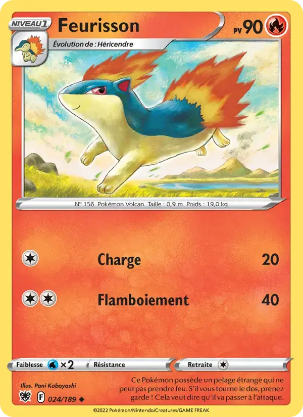 Carte Pokémon Feurisson #024 — Astres Radieux