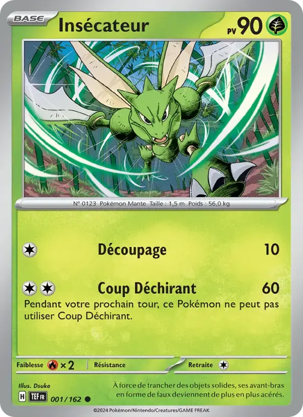 Carte Pokémon Insécateur #001 — Forces Temporelles