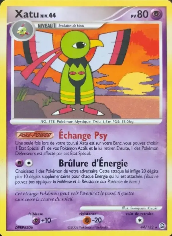 Carte Pokémon Xatu #44 — Merveilles Secrètes