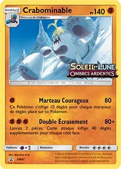 Carte Pokémon Crabominable #SM47 — Promos Soleil et Lune