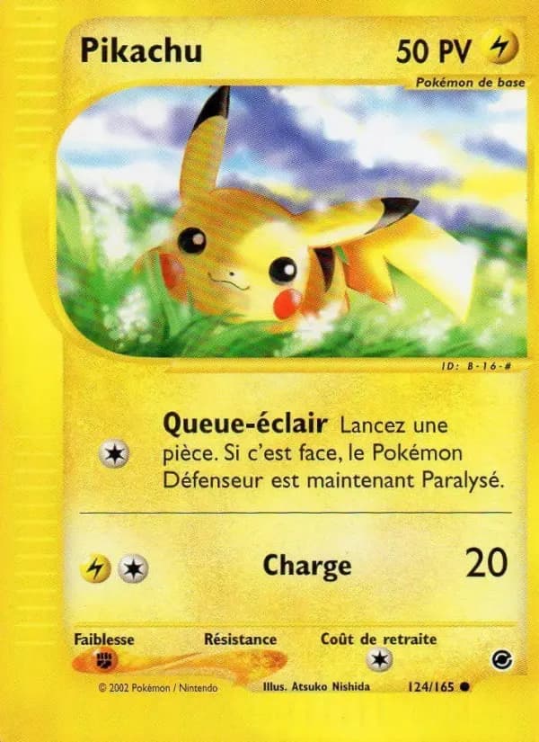 Carte Pokémon Pikachu #124 — Expédition