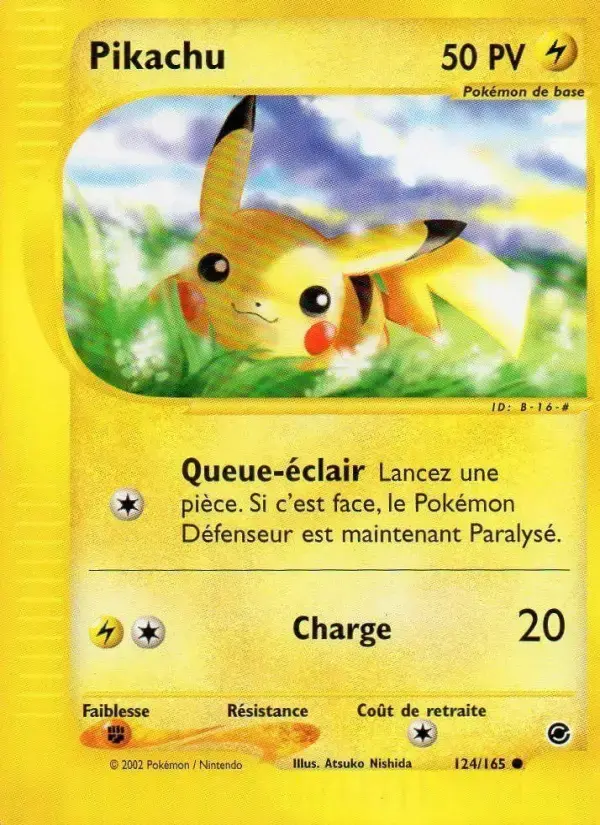 Carte Pokémon Pikachu #124 — Expédition