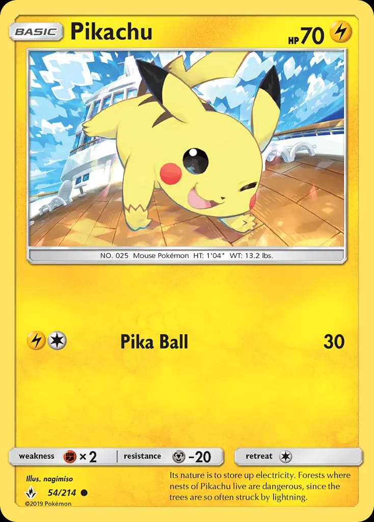 Pikachu #54 — Unbroken Bonds