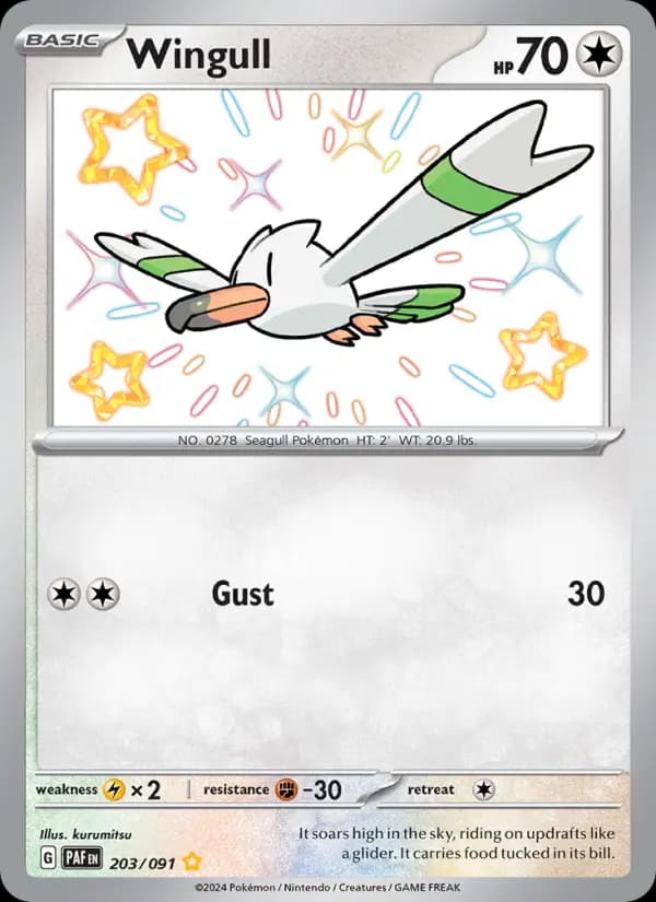 Wingull #203 — Paldean Fates