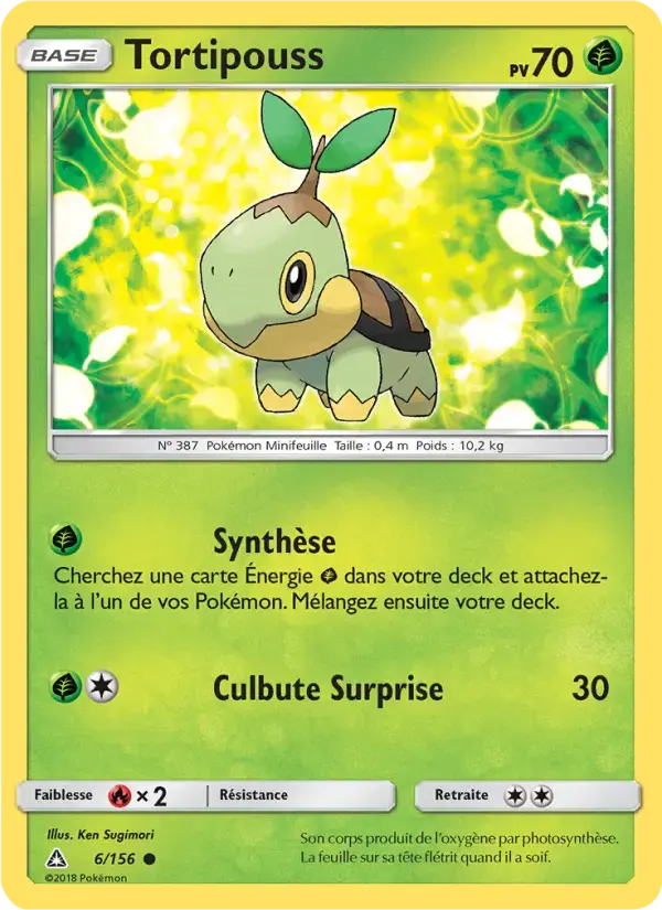 Carte Pokémon Tortipouss #6 — Ultra-Prisme