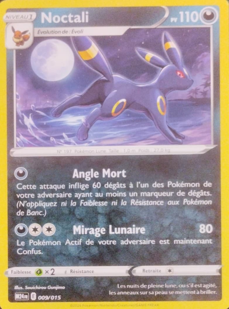 Carte Pokémon Noctali #9 — 2024 Promo McDonald's