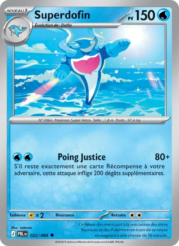 Carte Pokémon Superdofin #022 — Nuit Noire