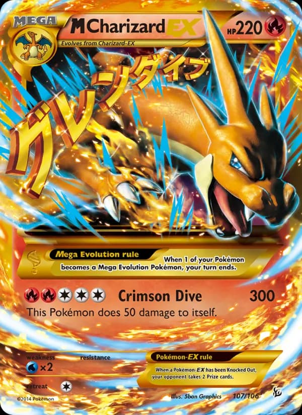 M Charizard EX #107 — Flashfire