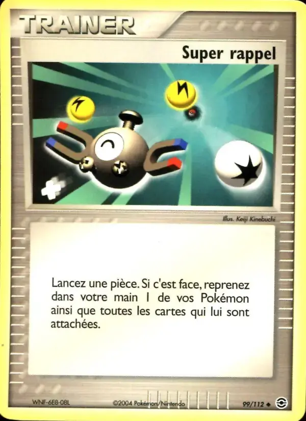 Carte Pokémon Super rappel #99 — Rouge Feu & Vert Feuille