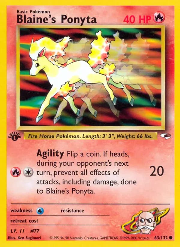 Blaine's Ponyta #63 — Gym Heroes