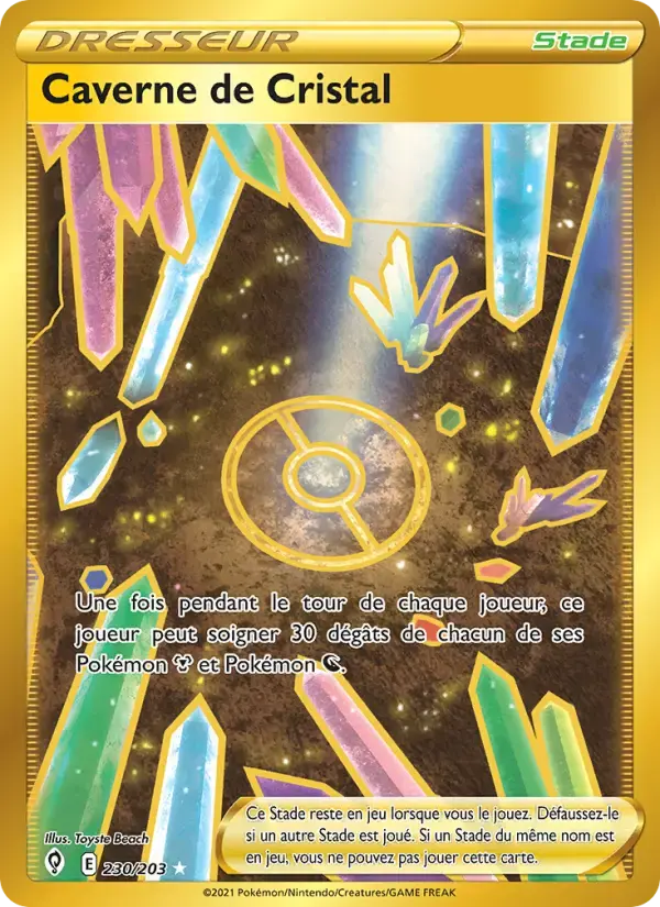 Carte Pokémon Caverne de Cristal #230 — Évolution Céleste