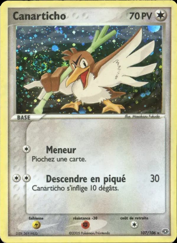 Carte Pokémon Canarticho #107 — Émeraude